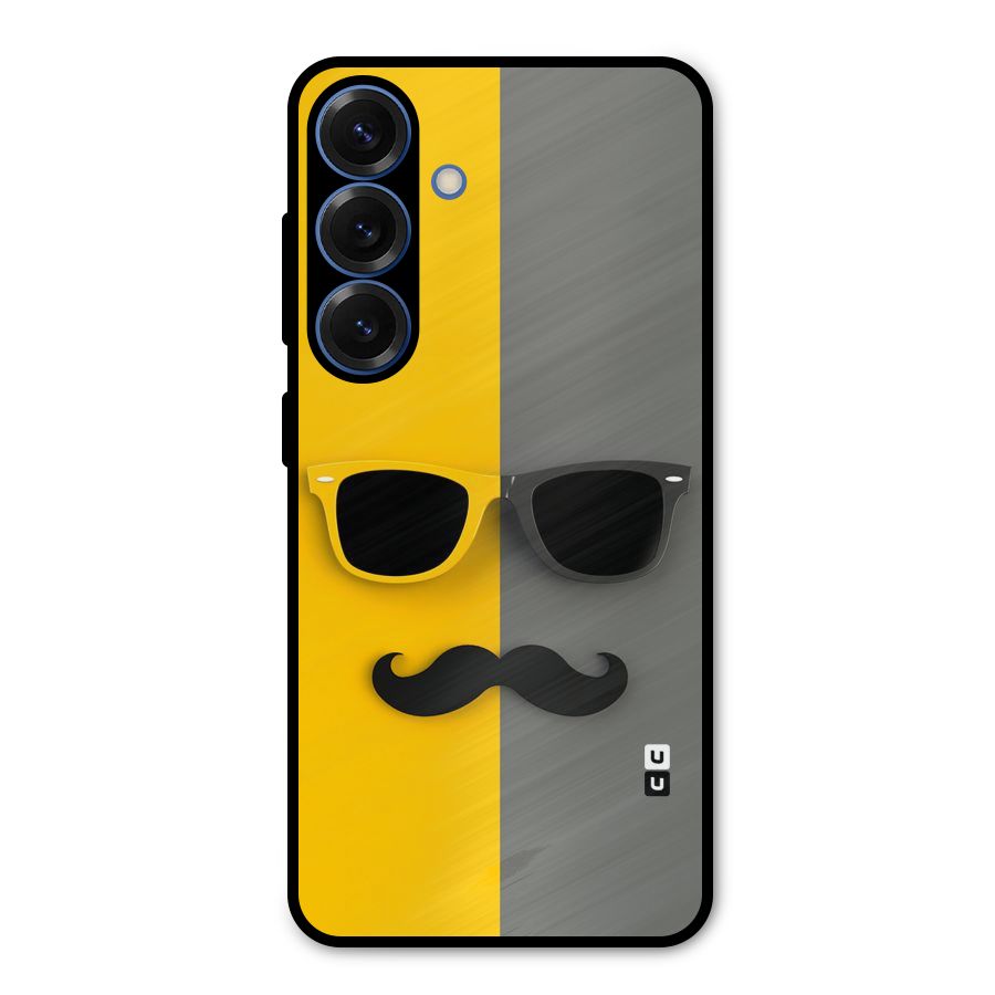 Sunglasses and Moustache Metal Back Case for Galaxy S25