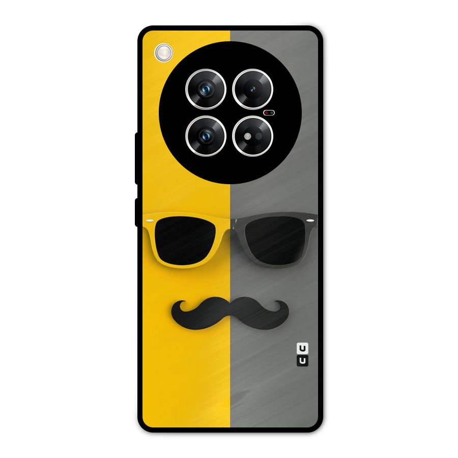 Sunglasses and Moustache Metal Back Case for Infinix Zero 40 5G