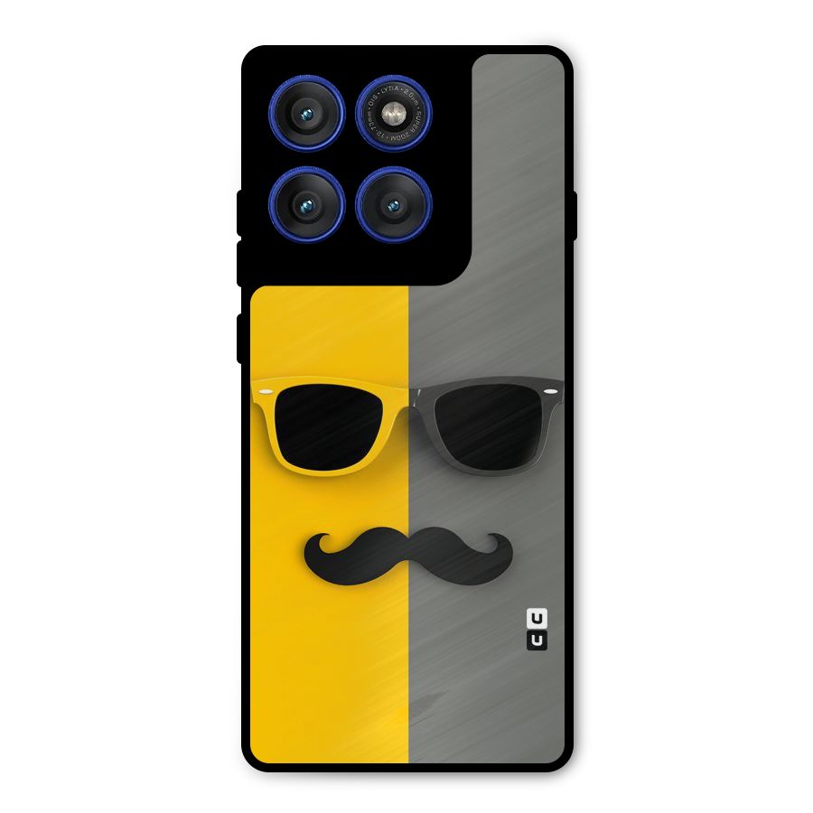 Sunglasses and Moustache Metal Back Case for Motorola Edge 60 Pro