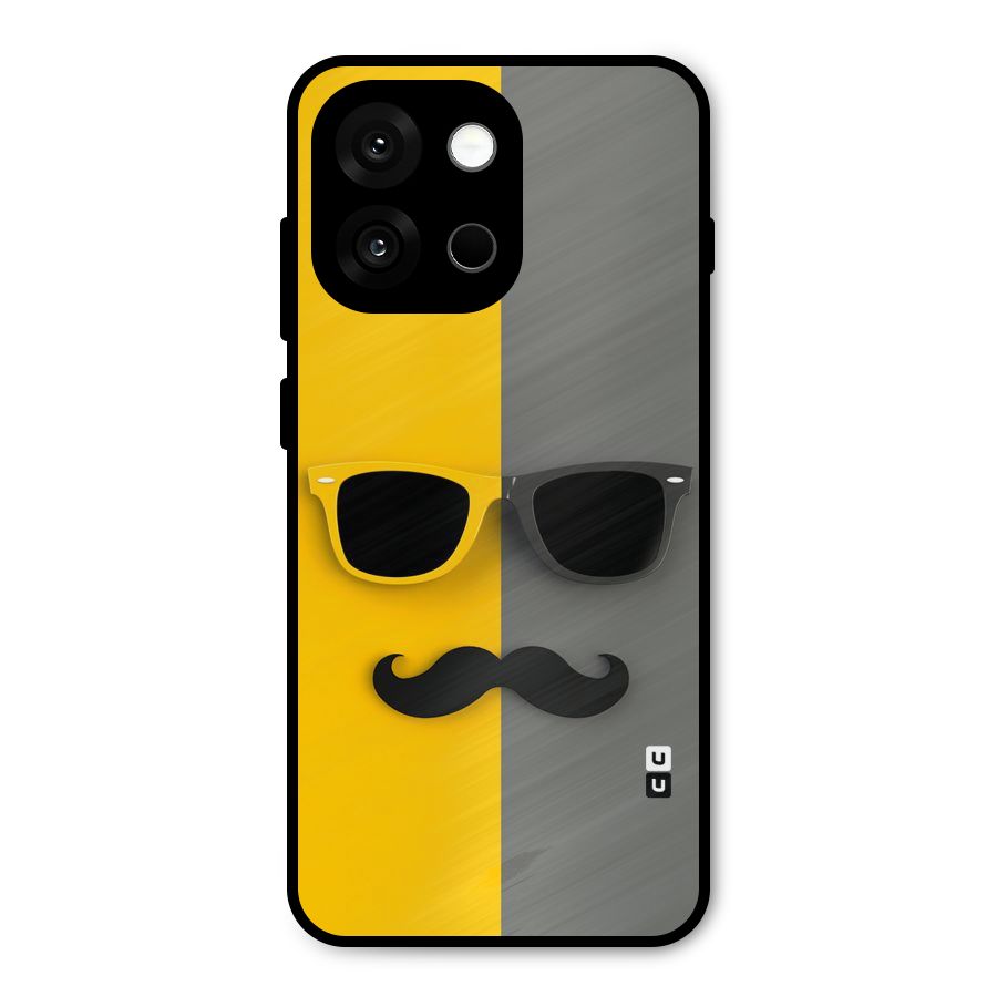 Sunglasses and Moustache Metal Back Case for OnePlus 13s