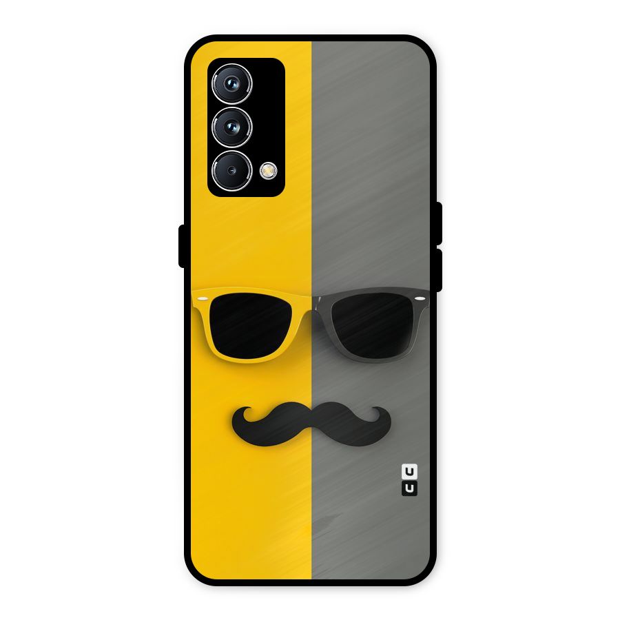 Sunglasses and Moustache Metal Back Case for Realme GT Master Edition
