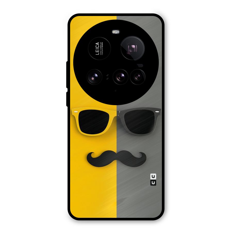 Sunglasses and Moustache Metal Back Case for Xiaomi 15 Ultra