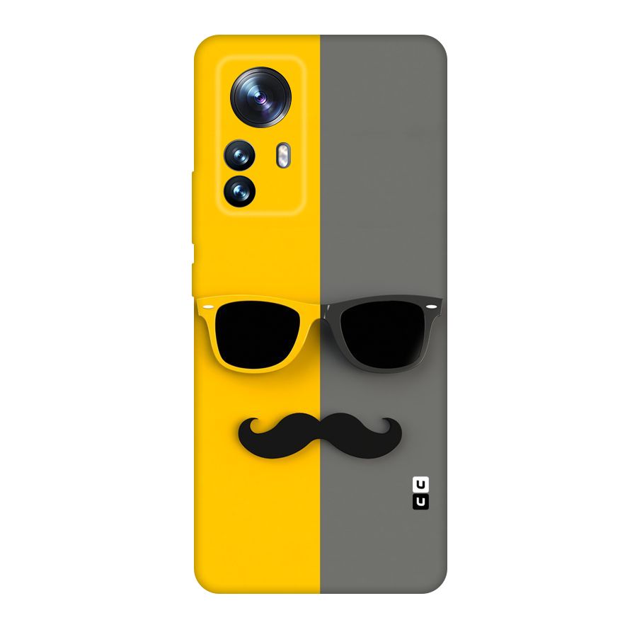 Sunglasses and Moustache Original Polycarbonate Back Case for Xiaomi 12 Pro