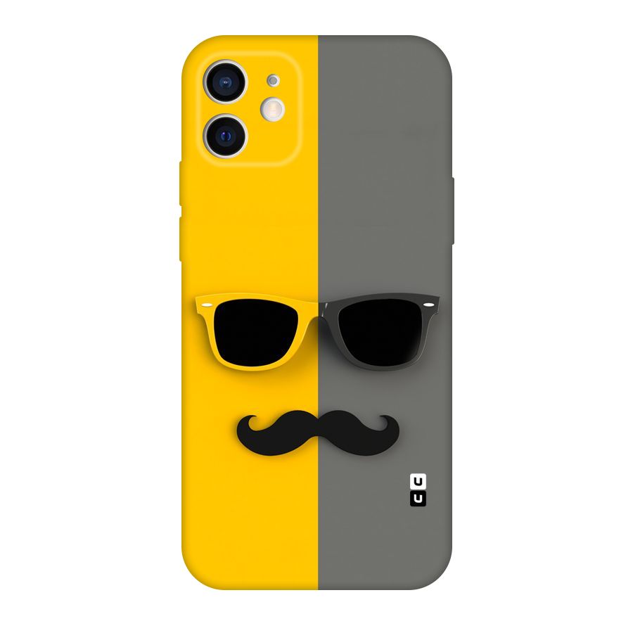 Sunglasses and Moustache Original Polycarbonate Back Case for iPhone 12
