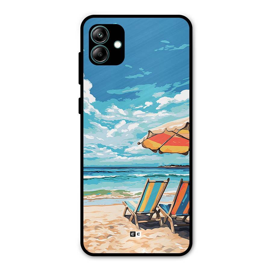 Sunny Beach Metal Back Case for Galaxy A04