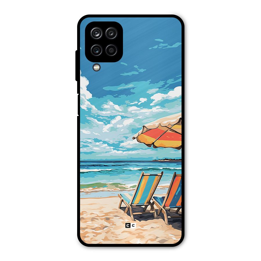Sunny Beach Metal Back Case for Galaxy A12