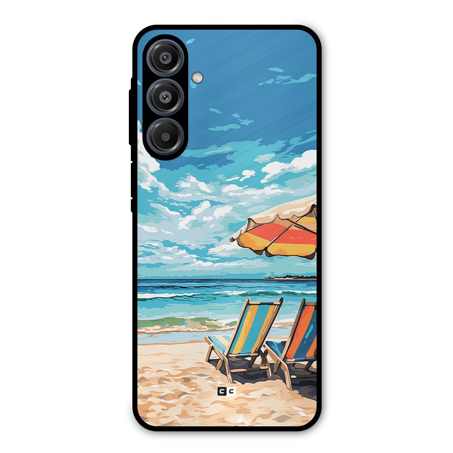 Sunny Beach Metal Back Case for Galaxy A16 5G