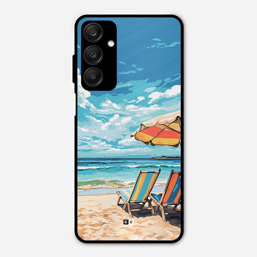 Sunny Beach Metal Back Case for Galaxy A25 5G