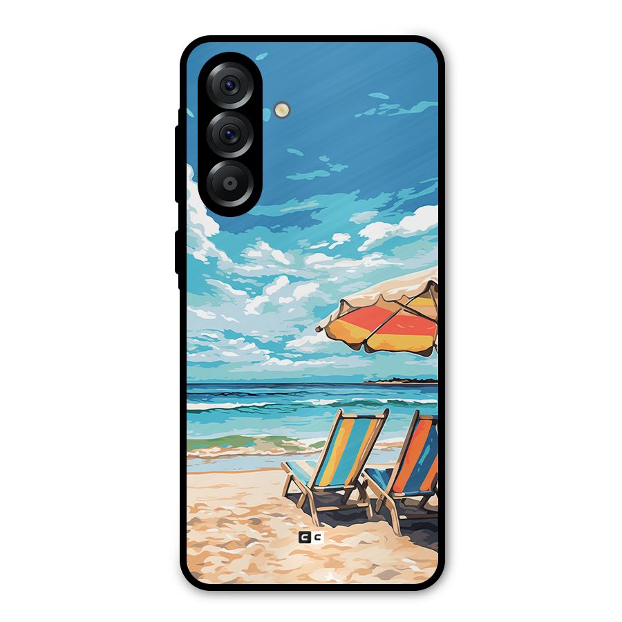Sunny Beach Metal Back Case for Galaxy A36