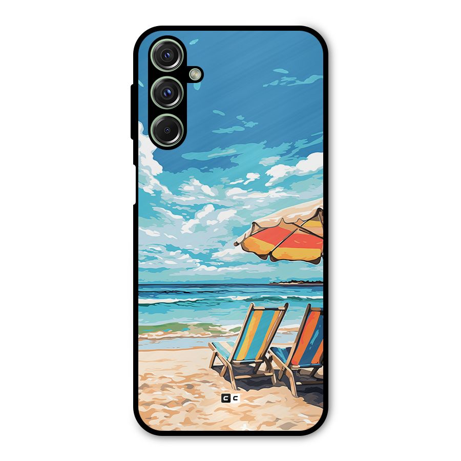 Sunny Beach Metal Back Case for Galaxy F34