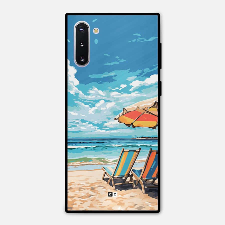 Sunny Beach Metal Back Case for Galaxy Note 10