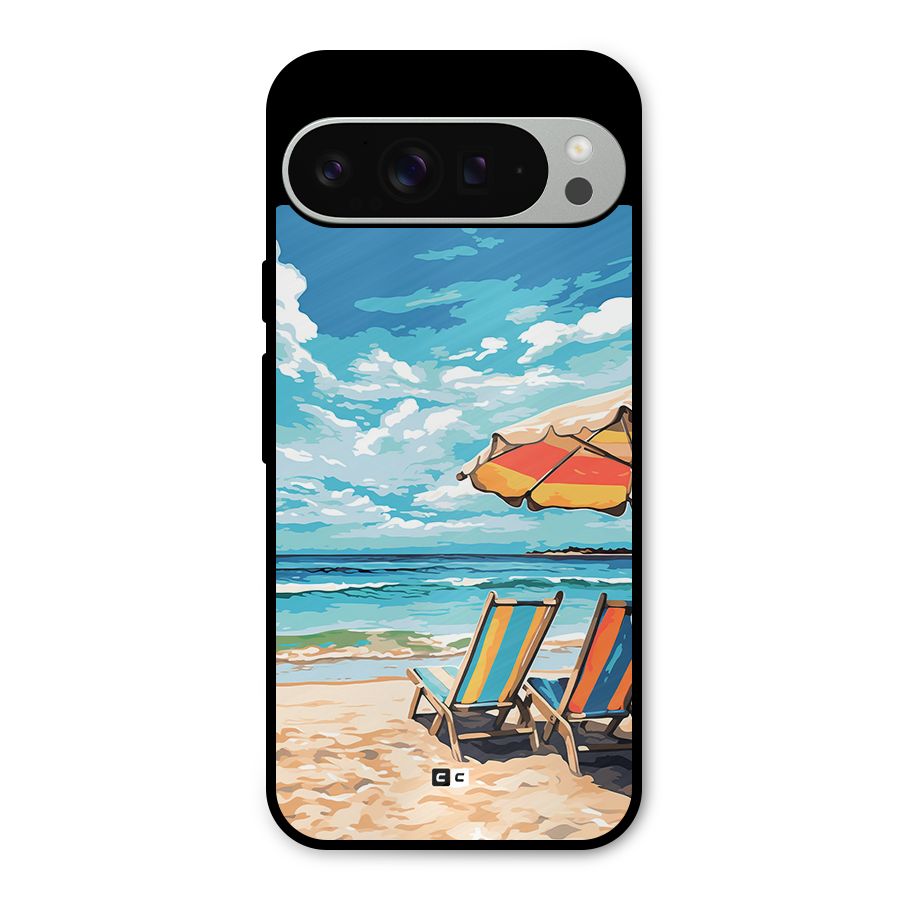 Sunny Beach Metal Back Case for Google Pixel 9 Pro XL
