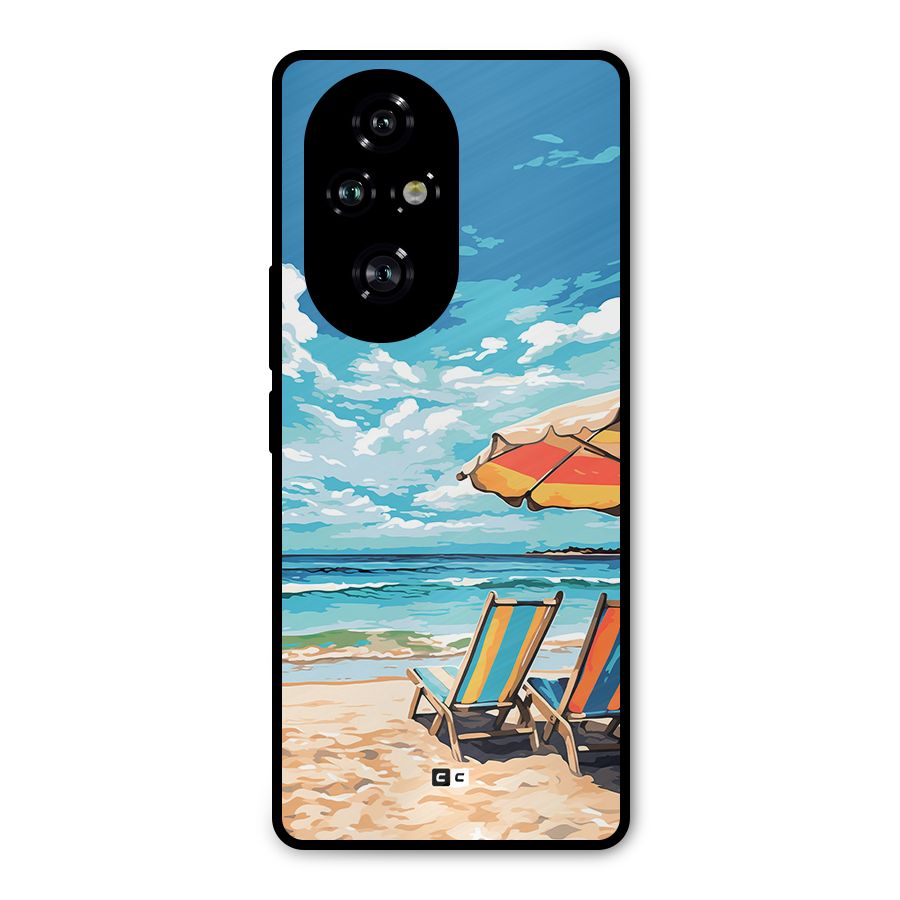 Sunny Beach Metal Back Case for Honor 200 Pro