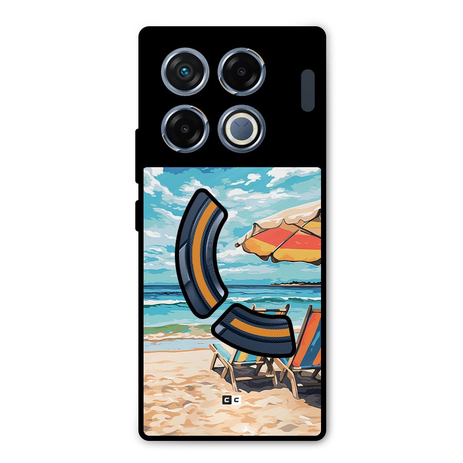 Sunny Beach Metal Back Case for Infinix GT 20 Pro