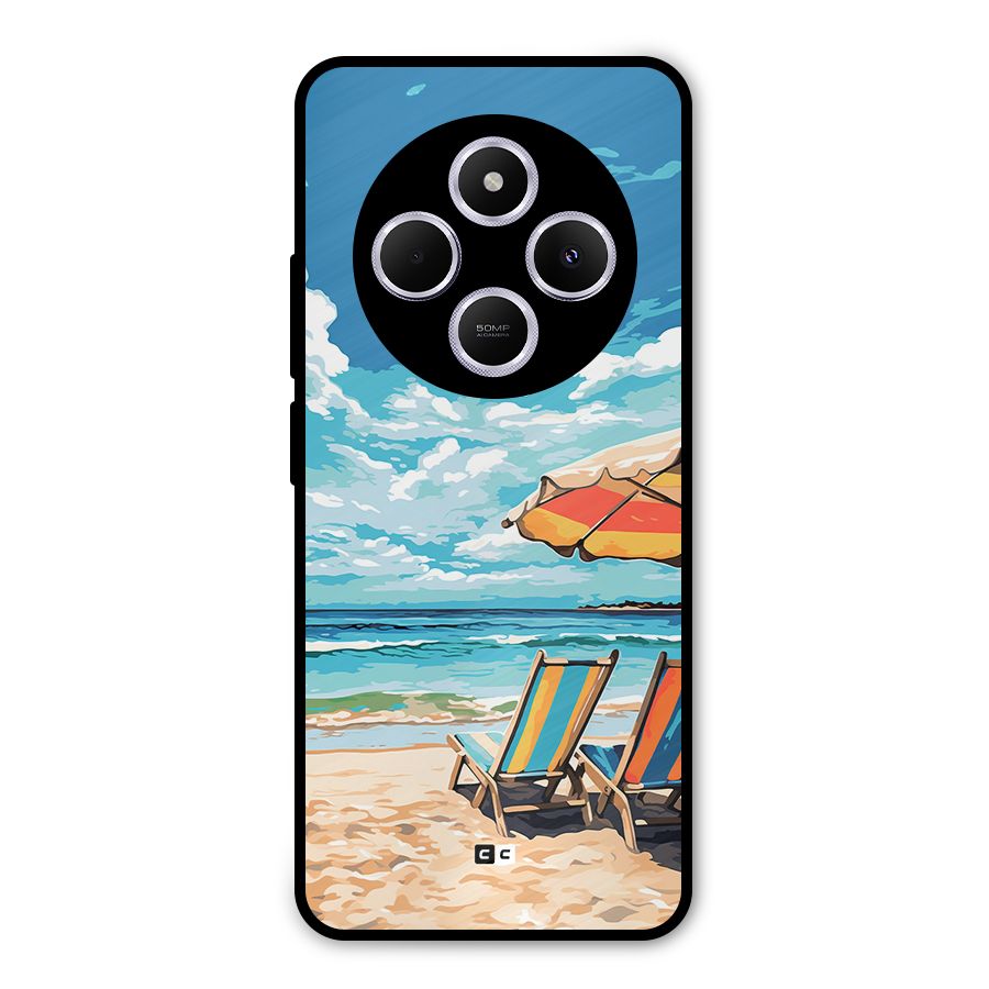 Sunny Beach Metal Back Case for Poco C75 5G