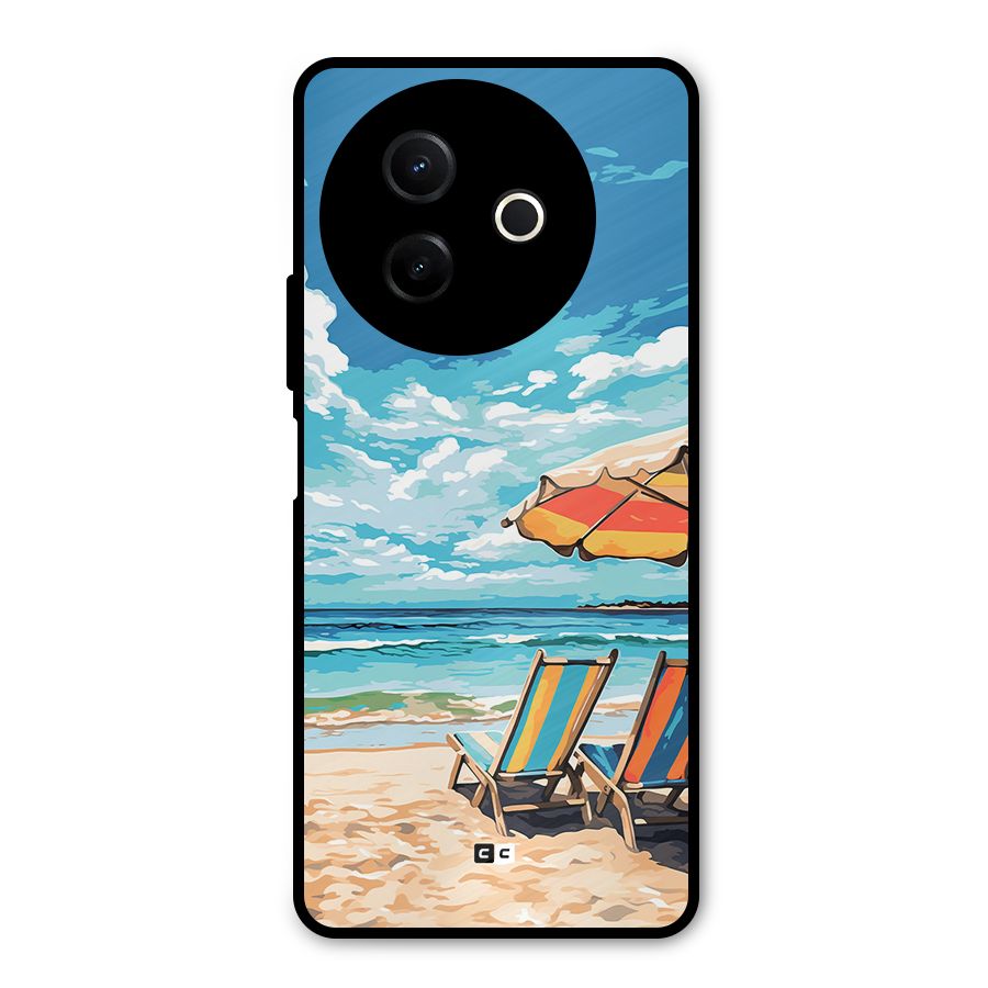 Sunny Beach Metal Back Case for Vivo Y39