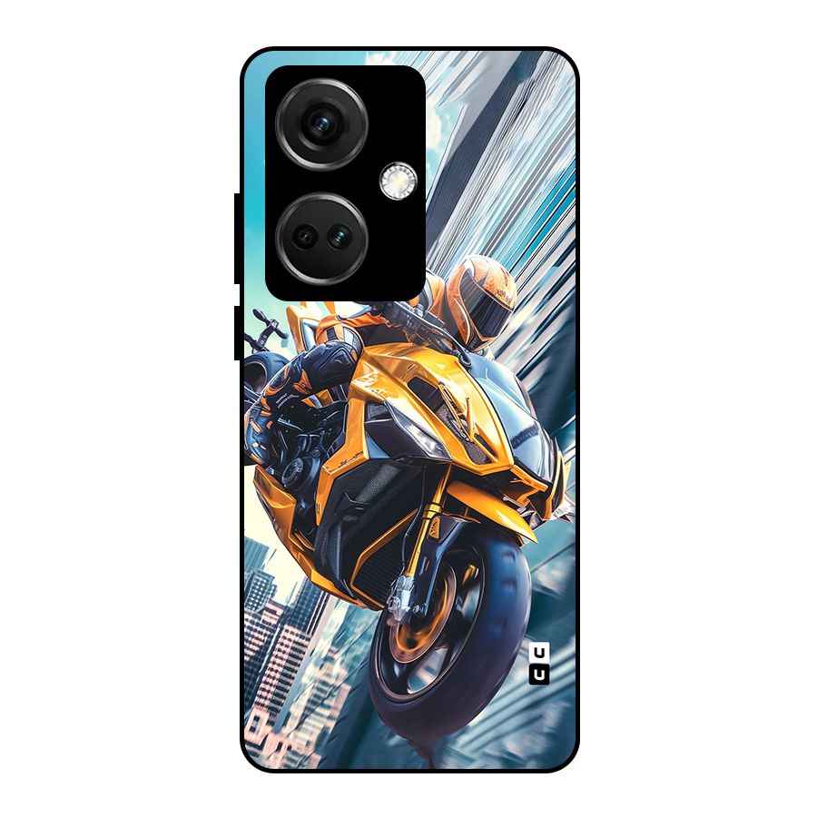 Super Bike Falling Glass Back Case for OnePlus Nord CE 3 5G