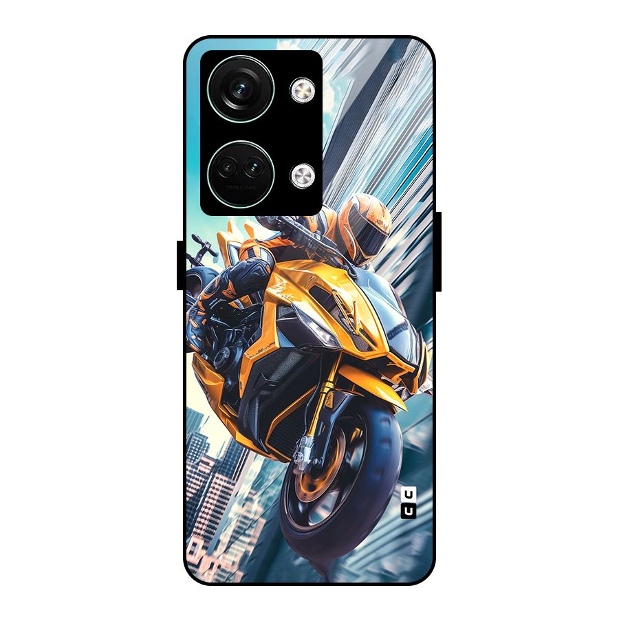 Super Bike Falling Glass Back Case for Oneplus Nord 3