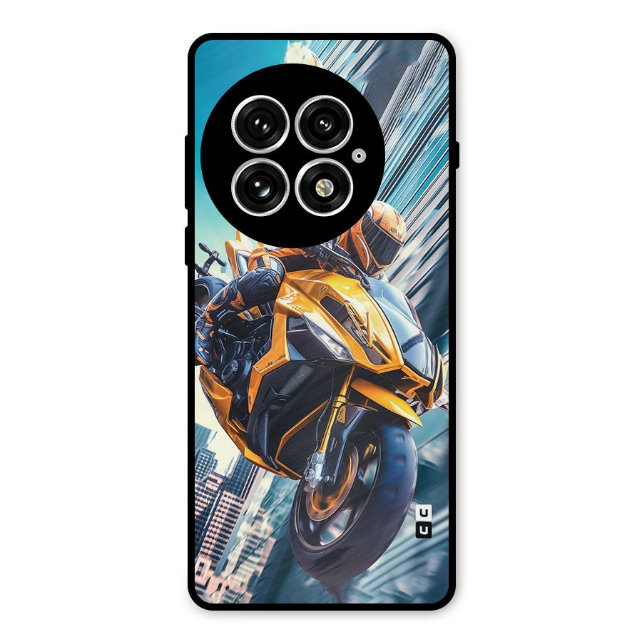 Super Bike Falling Metal Back Case for OnePlus 13