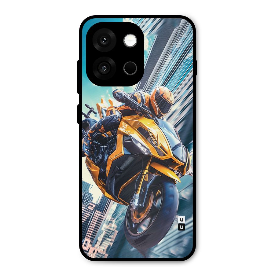 Super Bike Falling Metal Back Case for OnePlus 13s