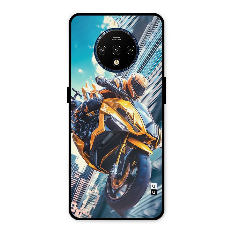Super Bike Falling Metal Back Case for OnePlus 7T