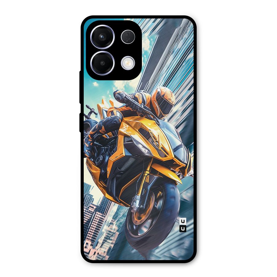 Super Bike Falling Metal Back Case for Oppo K13