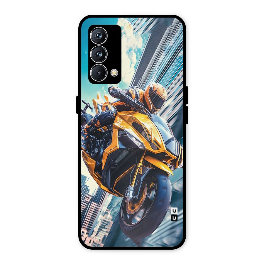 Super Bike Falling Metal Back Case for Realme GT Master Edition