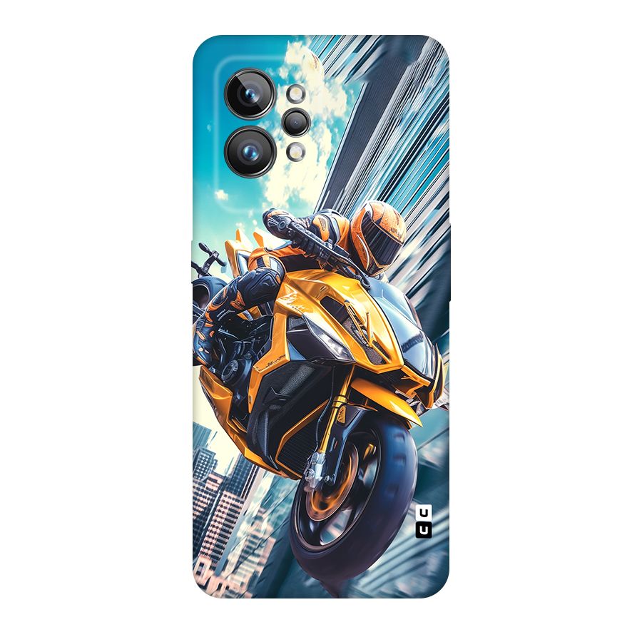 Super Bike Falling Original Polycarbonate Back Case for Realme GT2 Pro