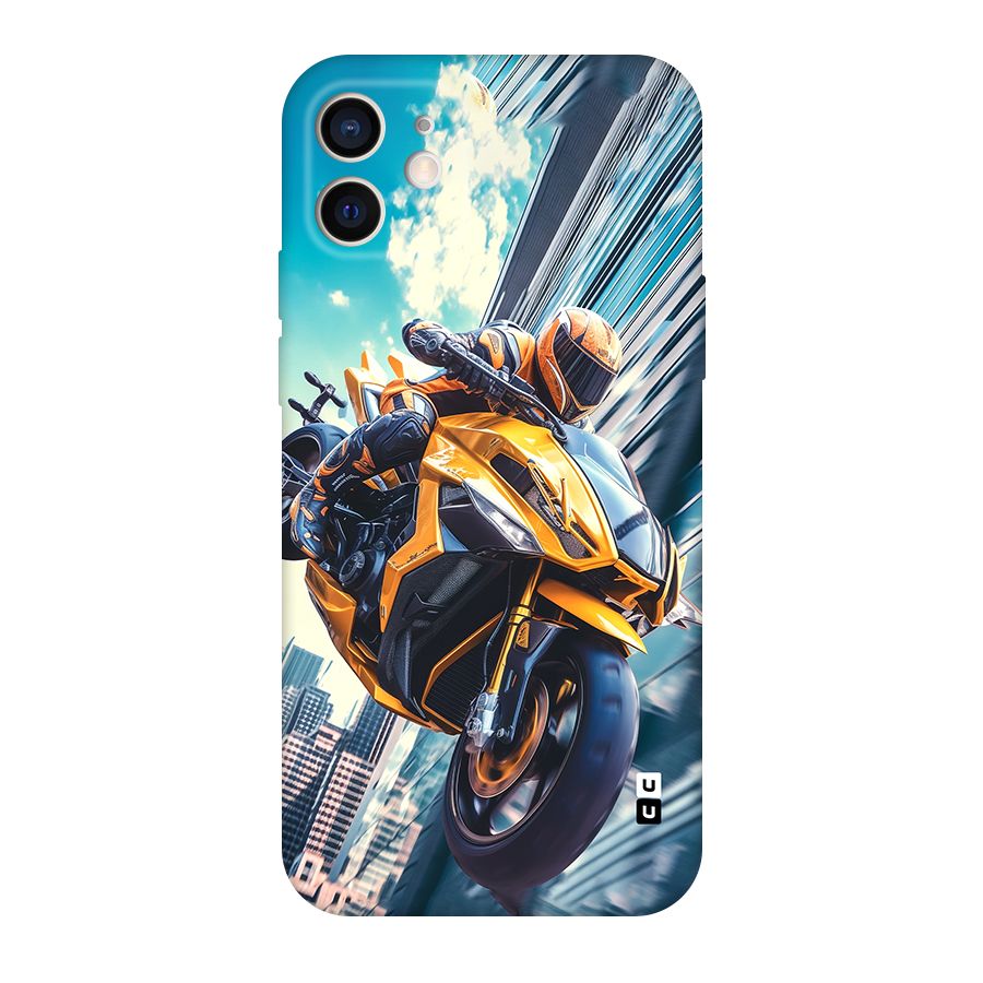 Super Bike Falling Original Polycarbonate Back Case for iPhone 12