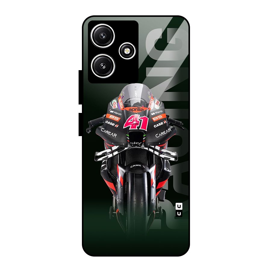 Super Biker Glass Back Case for Poco M6 Pro