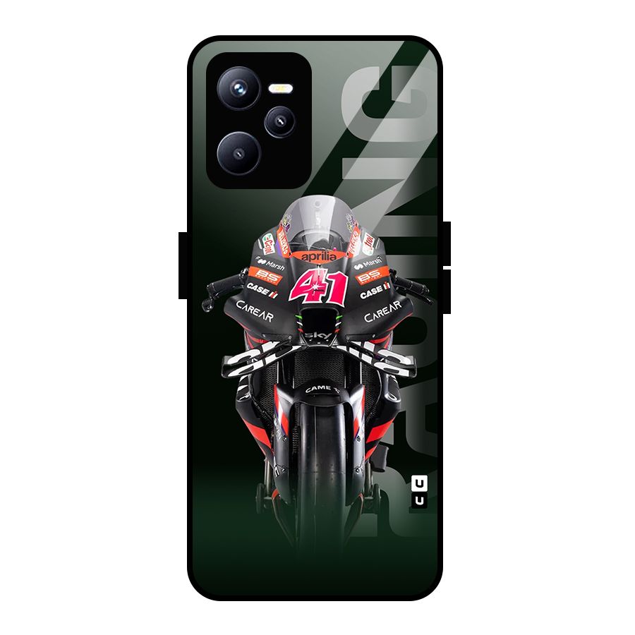 Super Biker Glass Back Case for Realme C35