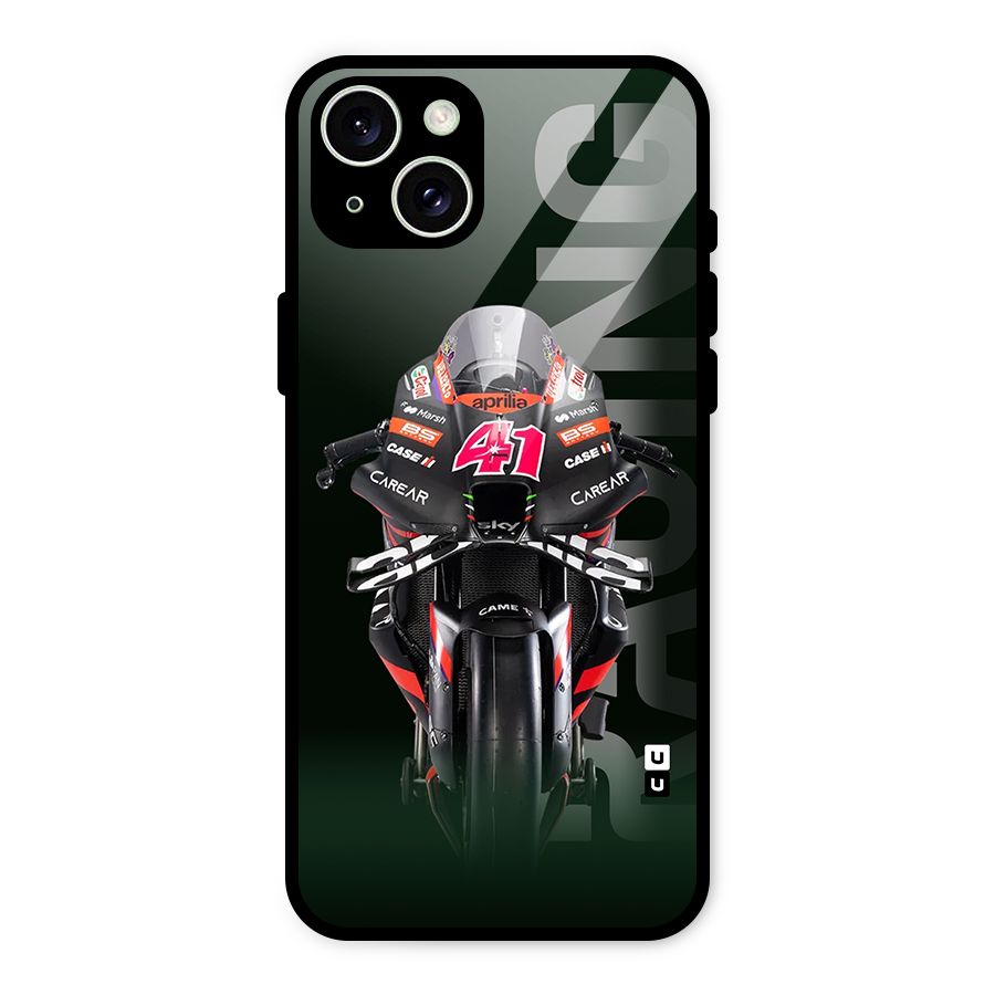 Super Biker Glass Back Case for iPhone 15 Plus