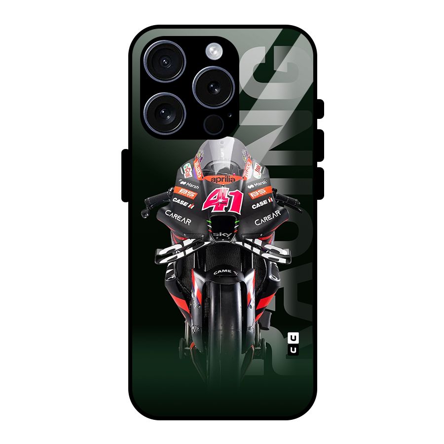 Super Biker Glass Back Case for iPhone 15 Pro