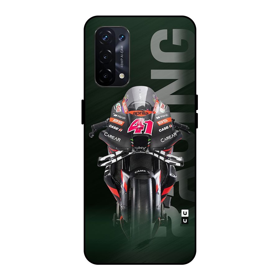 Super Biker Metal Back Case for Oppo A74 5G