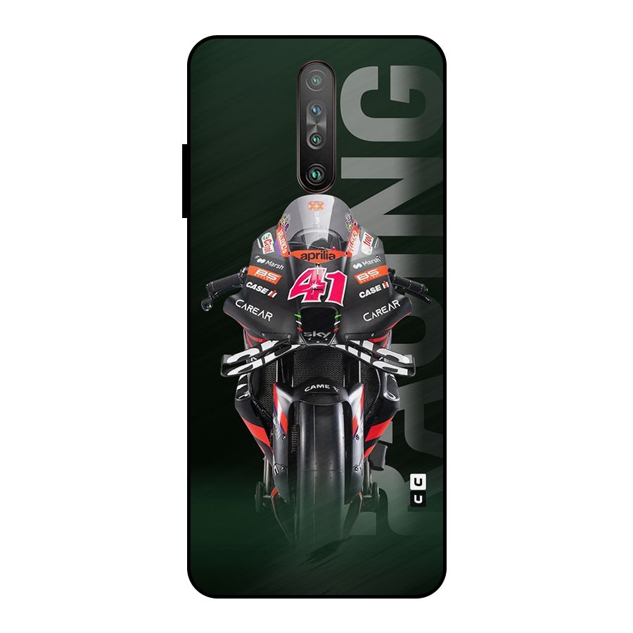 Super Biker Metal Back Case for Poco X2