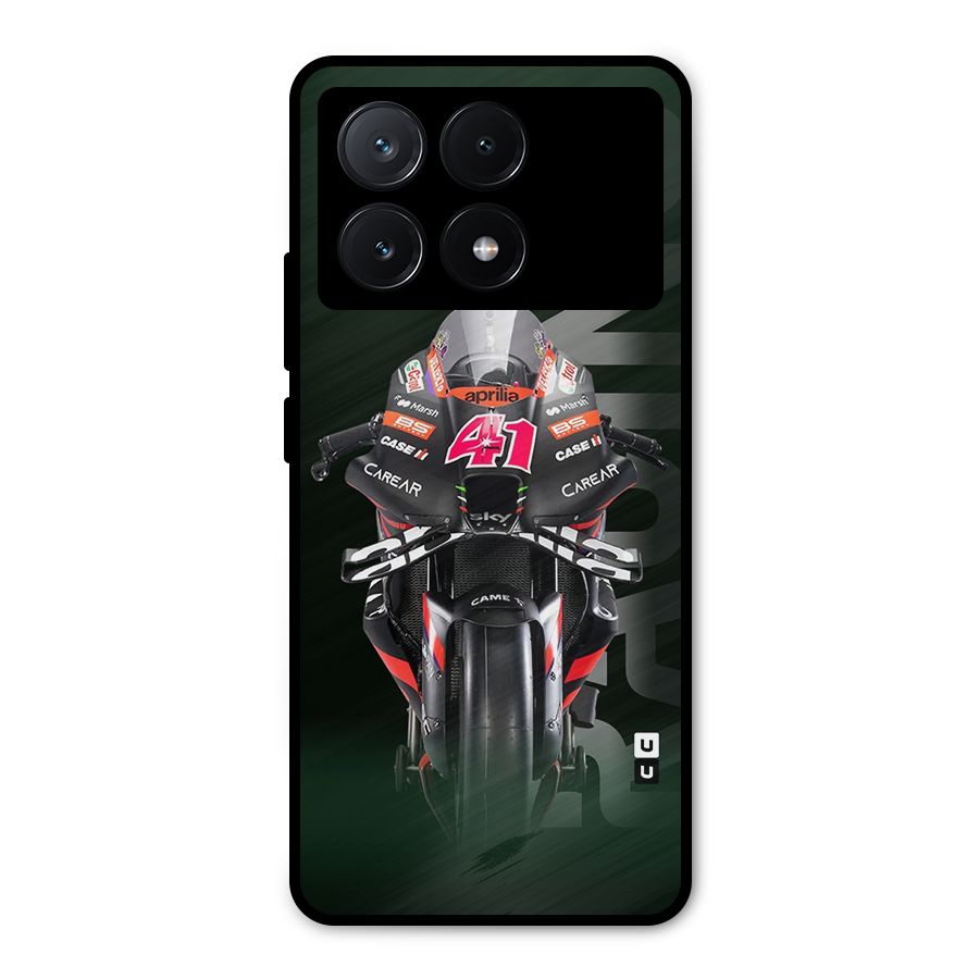 Super Biker Metal Back Case for Poco X6 Pro