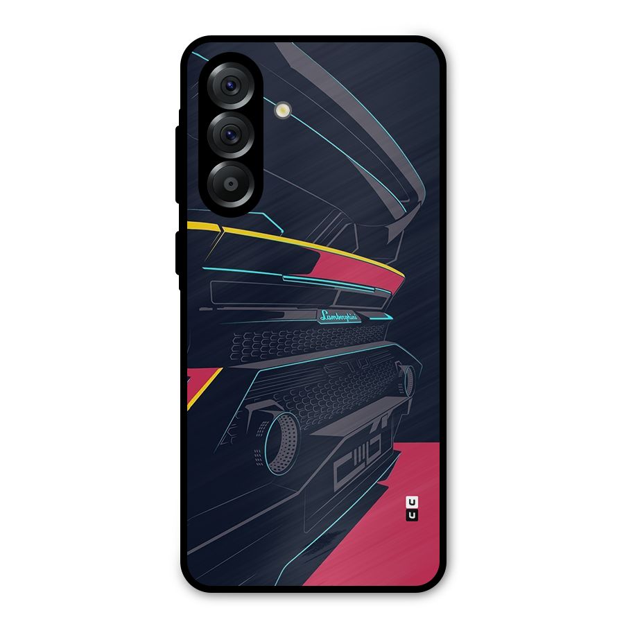 Super Car Parked Metal Back Case for Galaxy A56