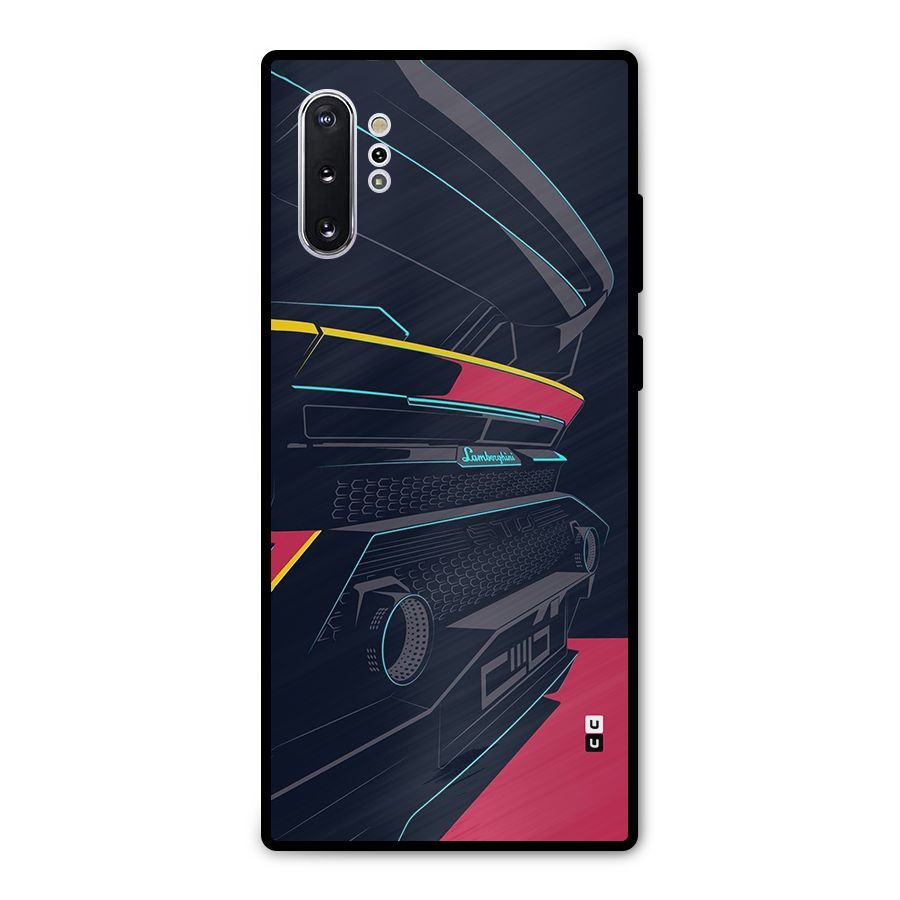 Super Car Parked Metal Back Case for Galaxy Note 10 Plus