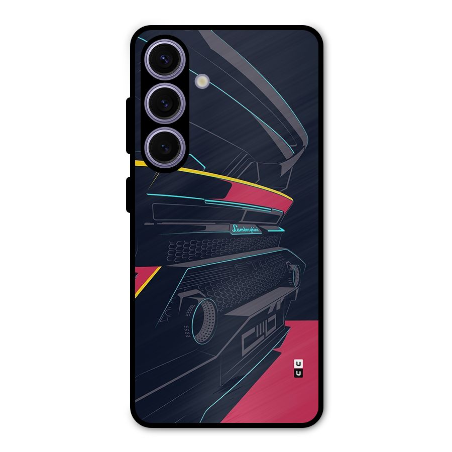 Super Car Parked Metal Back Case for Galaxy S24