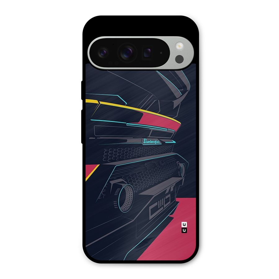 Super Car Parked Metal Back Case for Google Pixel 9 Pro XL