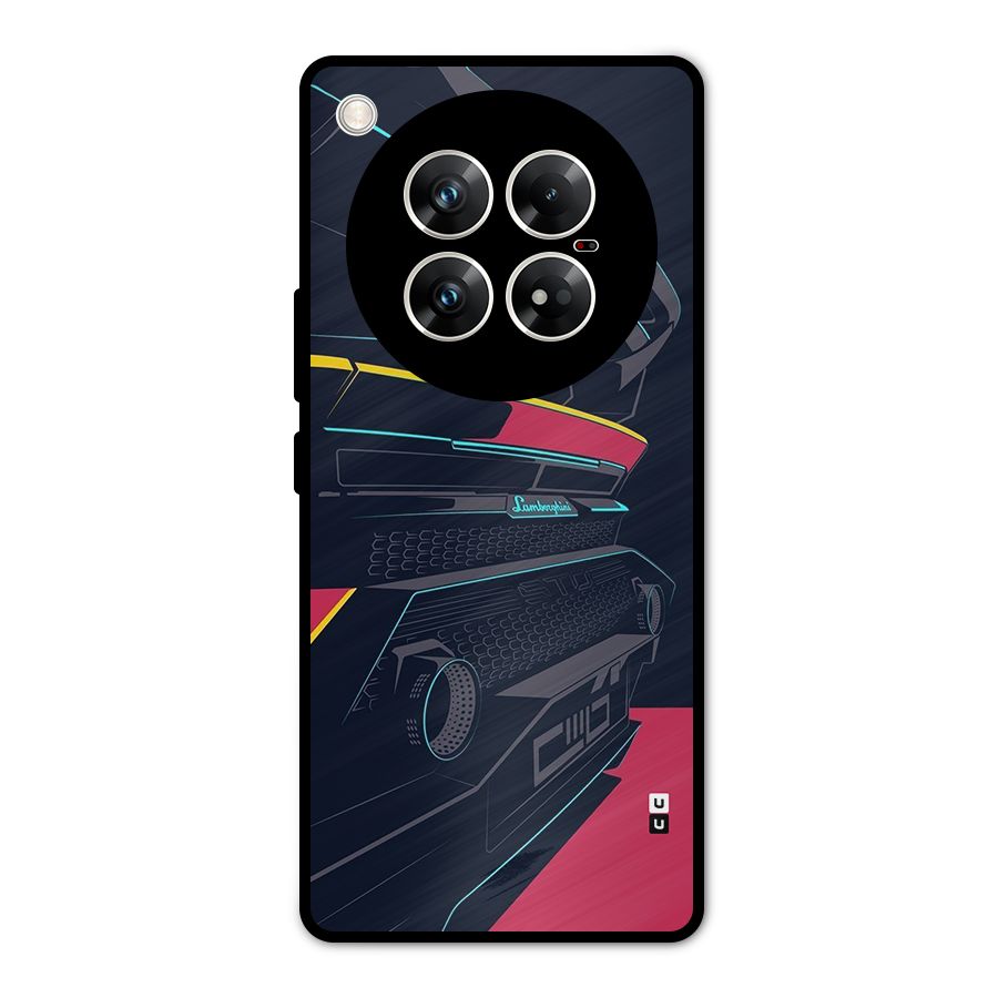 Super Car Parked Metal Back Case for Infinix Zero 40 5G