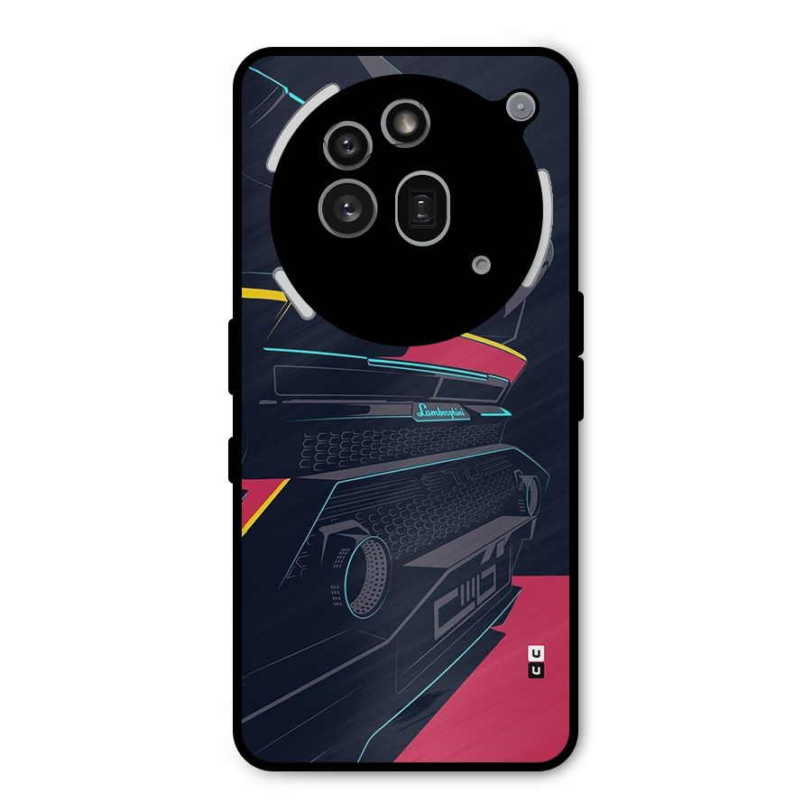 Super Car Parked Metal Back Case for Nothing Phone 3a Pro