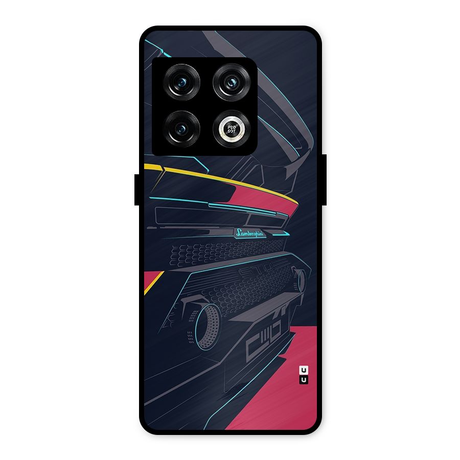 Super Car Parked Metal Back Case for OnePlus 10 Pro 5G