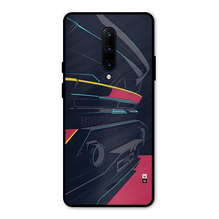 Super Car Parked Metal Back Case for OnePlus 7 Pro