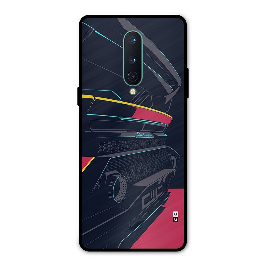 Super Car Parked Metal Back Case for OnePlus 8