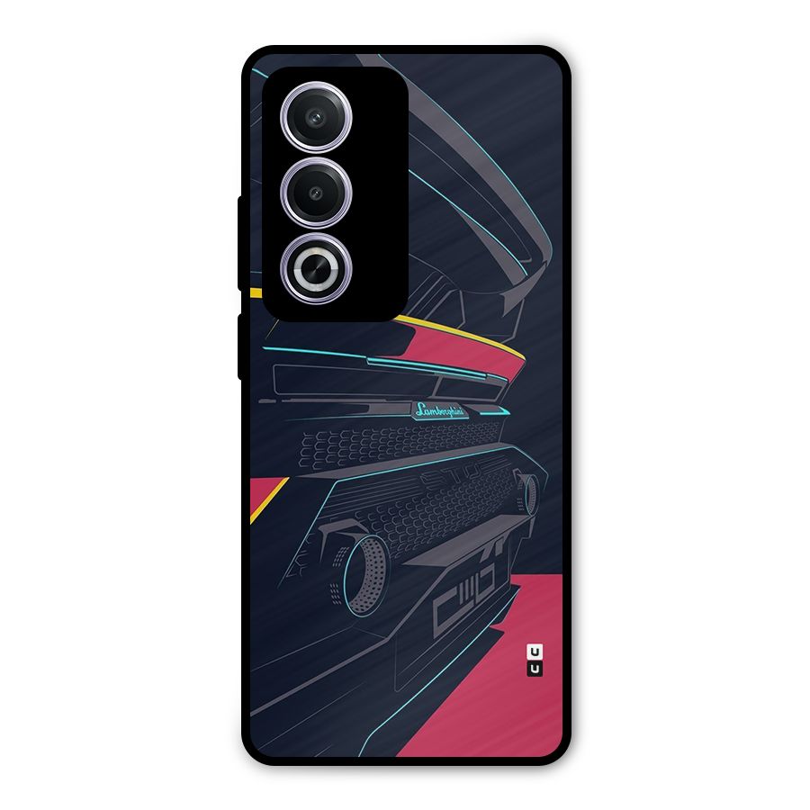 Super Car Parked Metal Back Case for Oppo K12x