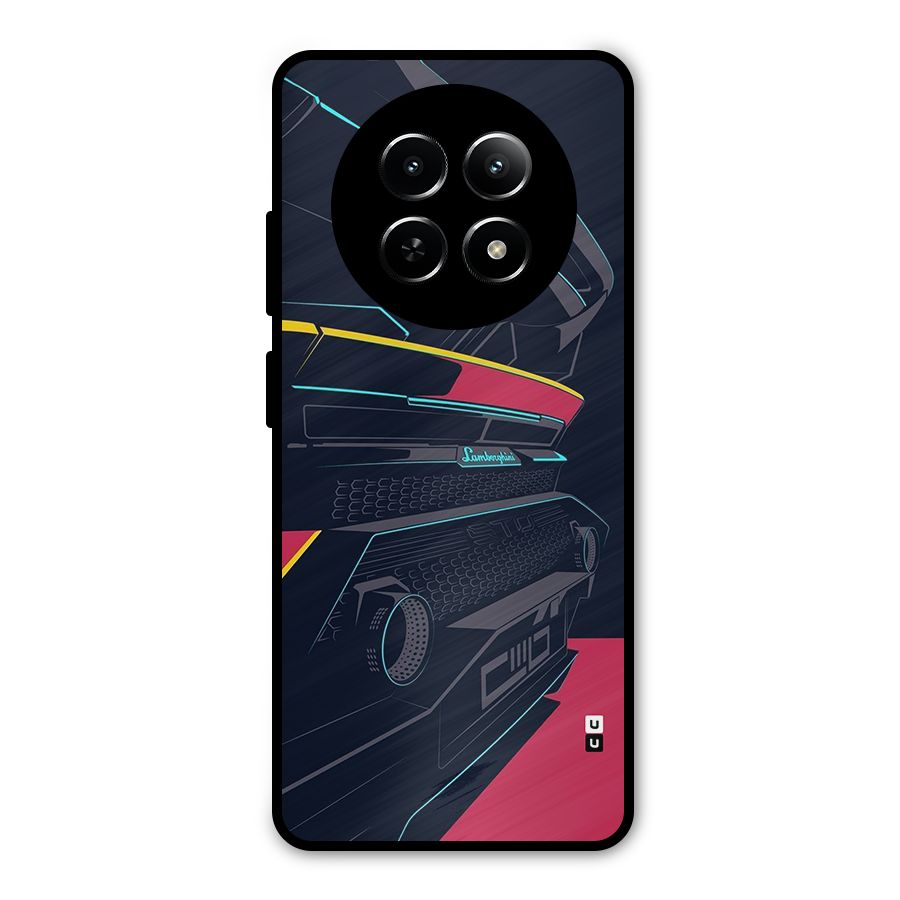 Super Car Parked Metal Back Case for Realme 13