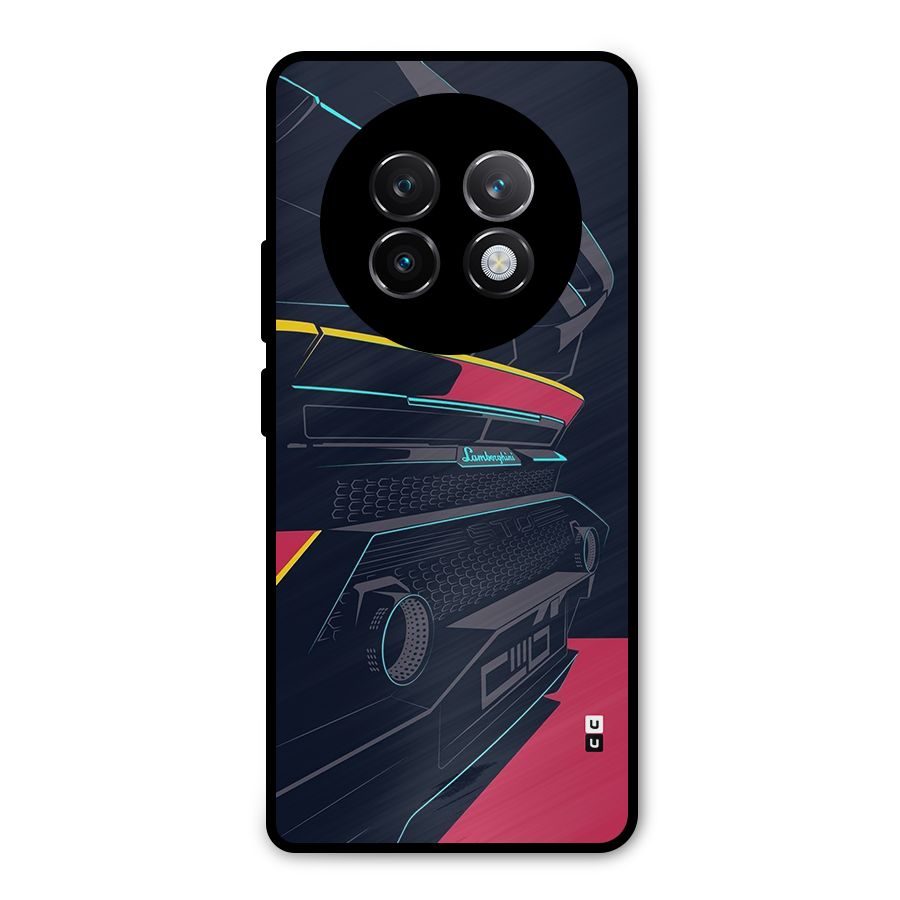 Super Car Parked Metal Back Case for Realme 13 Plus