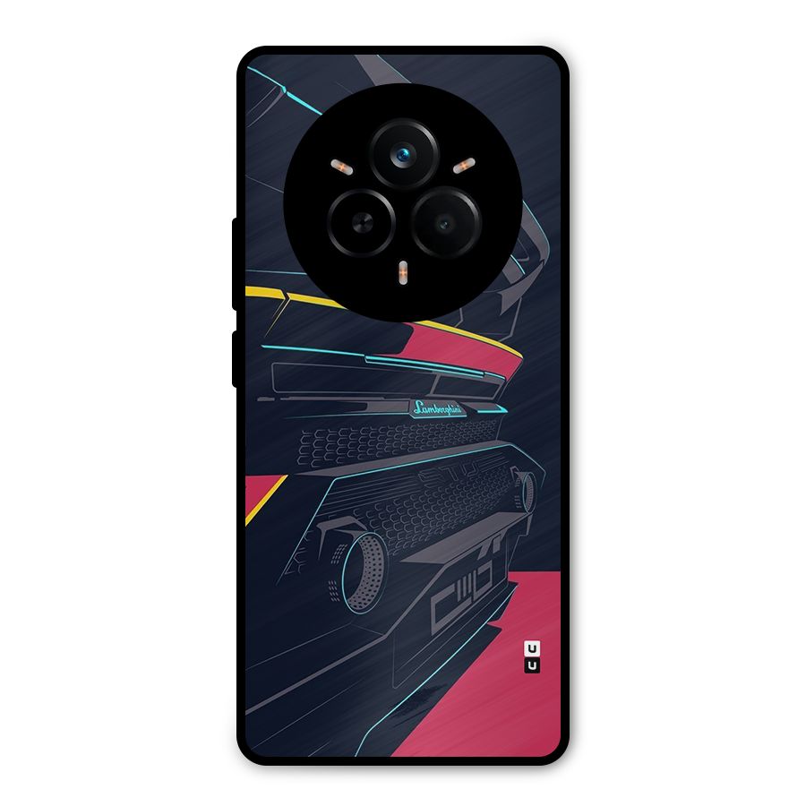 Super Car Parked Metal Back Case for Realme 14 Pro Plus