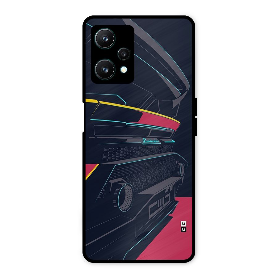 Super Car Parked Metal Back Case for Realme 9 Pro 5G